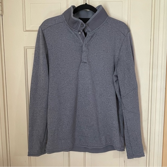 Under Armour Golf Sweatshirt Mens Large Gray Loose Fit Cold Gear Pullover - Picture 1 of 10
